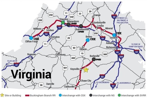 Blue Ridge Railcar Transload Site – Charlotte County – BB Virginia Southern Division