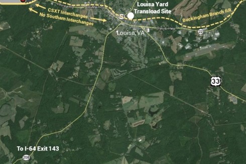 Louisa Yard Transload Site – Louisa County – BB Richmond & Alleghany Division